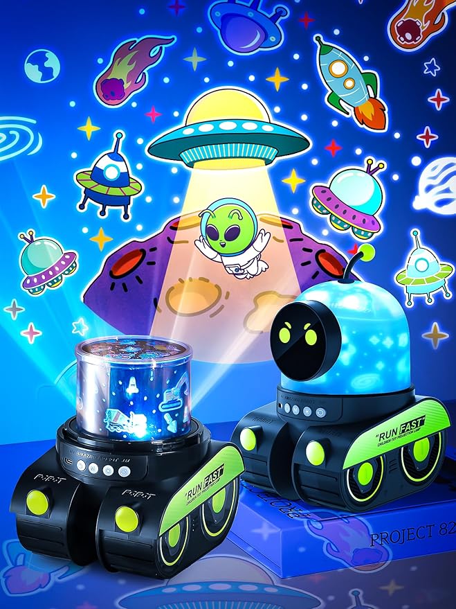 PROYECTOR DE LUZ NOCTURNA ROBOT- EL REGALO PERFECTO 😍🎁
