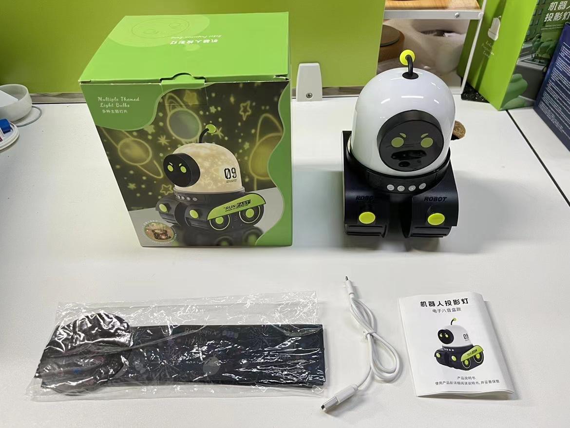 PROYECTOR DE LUZ NOCTURNA ROBOT- EL REGALO PERFECTO 😍🎁