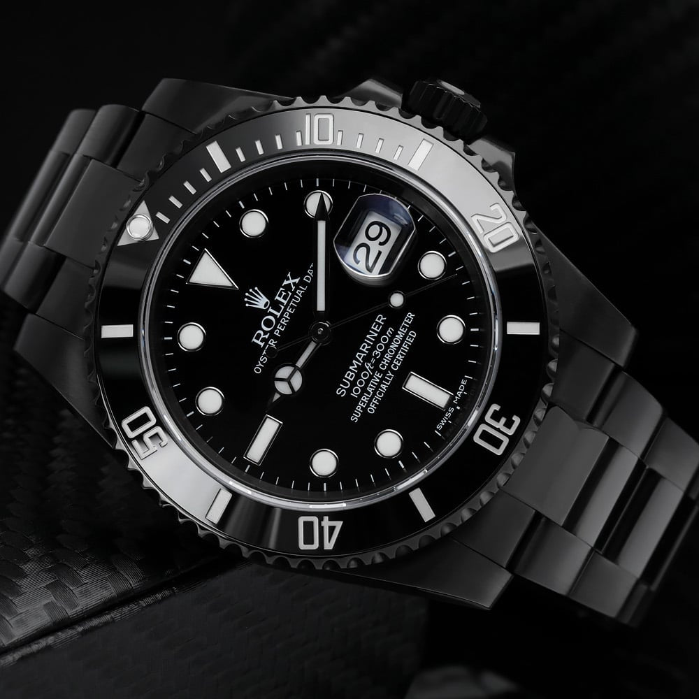 SUBMARINER DATE 40MM 'F SERIES' CUSTOM (EDICION ESPECIAL BLACK PVD 16610)
