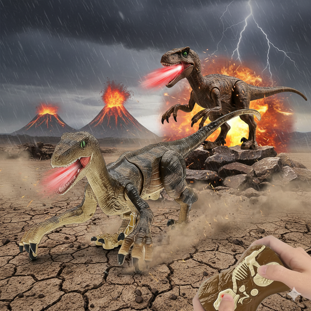 DINOCYBER CONTROL REMOTO - El dinosaurio que ruge, camina y conquista tus hijos.