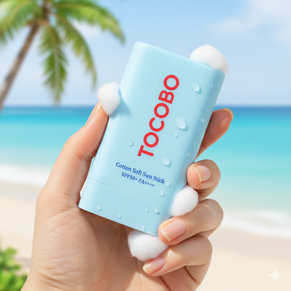 TOCOBO® Bloqueador en barra - Ideal para que te retoques en cualquier lugar y lo lleves a todas partes