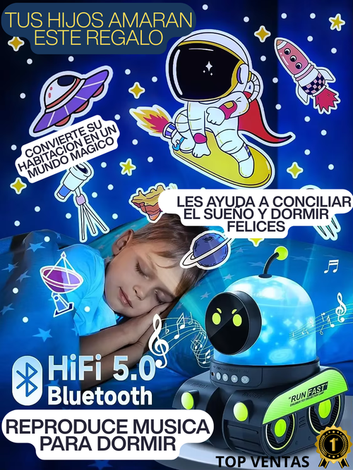 PROYECTOR DE LUZ NOCTURNA ROBOT- EL REGALO PERFECTO 😍🎁