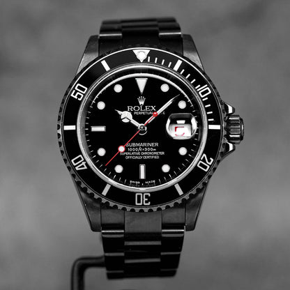 SUBMARINER DATE 40MM 'F SERIES' CUSTOM (EDICION ESPECIAL BLACK PVD 16610)