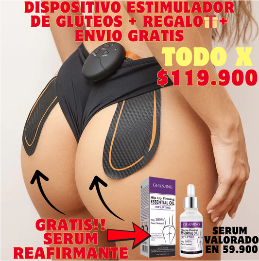 Gluteo Max Pro (Estimulador De Glúteos) + OBSEQUIO (Serum Reafirmante de Glúteos) 🎁